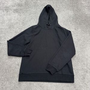 O.N.S Hoodie Pullover Sweatshirt Mens Medium Black Polycotton Raglan Sleeve